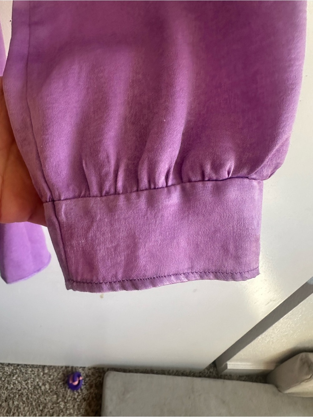 Zara Purple Long Sleeve Mini Dress - Picture 6 of 14